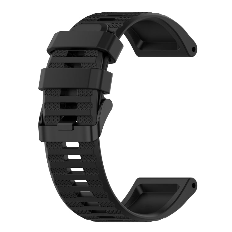 Bracelet de montre en silicone à texture horizontale de 26 mm avec outil de retrait, For Garmin Fenix 7X, For Garmin Fenix 7X Solar, For Garmin Tactix Delta, For Garmin Enduro, For Garmin Fenix 6X, For Garmin Fenix 6X Pro, For Garmin Fenix 6X Sapphire