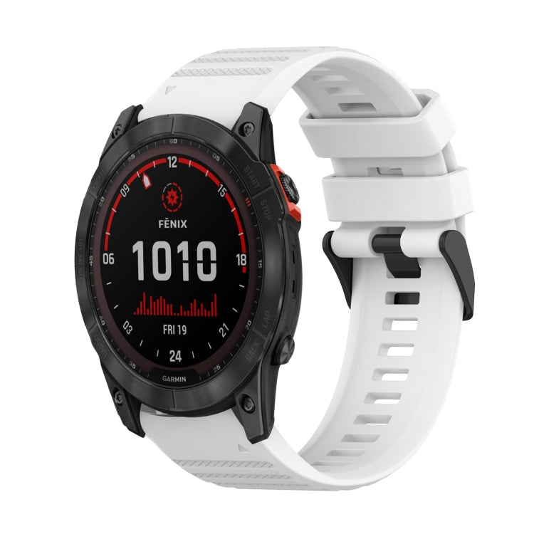 Bracelet de montre en silicone à texture horizontale de 26 mm avec outil de retrait, For Garmin Fenix 7X, For Garmin Fenix 7X Solar, For Garmin Tactix Delta, For Garmin Enduro, For Garmin Fenix 6X, For Garmin Fenix 6X Pro, For Garmin Fenix 6X Sapphire