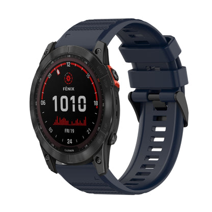Bracelet de montre en silicone à texture horizontale de 26 mm avec outil de retrait, For Garmin Fenix 7X, For Garmin Fenix 7X Solar, For Garmin Tactix Delta, For Garmin Enduro, For Garmin Fenix 6X, For Garmin Fenix 6X Pro, For Garmin Fenix 6X Sapphire