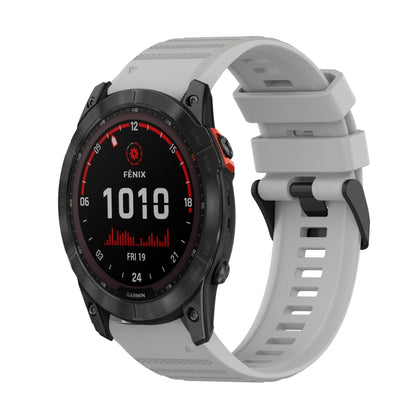 Bracelet de montre en silicone à texture horizontale de 26 mm avec outil de retrait, For Garmin Fenix 7X, For Garmin Fenix 7X Solar, For Garmin Tactix Delta, For Garmin Enduro, For Garmin Fenix 6X, For Garmin Fenix 6X Pro, For Garmin Fenix 6X Sapphire