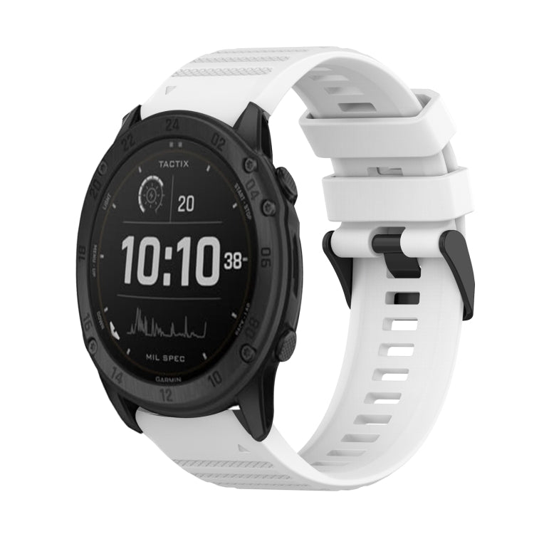 Bracelet de montre en silicone à texture horizontale de 26 mm avec outil de retrait, For Garmin Fenix 7X, For Garmin Fenix 7X Solar, For Garmin Tactix Delta, For Garmin Enduro, For Garmin Fenix 6X, For Garmin Fenix 6X Pro, For Garmin Fenix 6X Sapphire