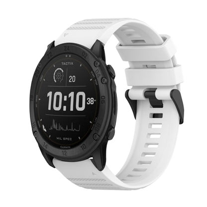 Bracelet de montre en silicone à texture horizontale de 26 mm avec outil de retrait, For Garmin Fenix 7X, For Garmin Fenix 7X Solar, For Garmin Tactix Delta, For Garmin Enduro, For Garmin Fenix 6X, For Garmin Fenix 6X Pro, For Garmin Fenix 6X Sapphire