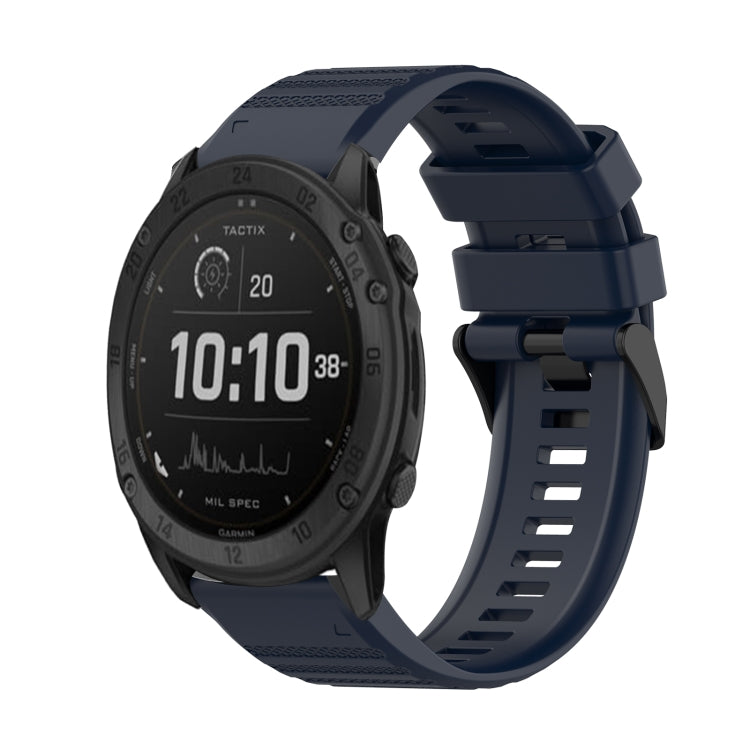 Bracelet de montre en silicone à texture horizontale de 26 mm avec outil de retrait, For Garmin Fenix 7X, For Garmin Fenix 7X Solar, For Garmin Tactix Delta, For Garmin Enduro, For Garmin Fenix 6X, For Garmin Fenix 6X Pro, For Garmin Fenix 6X Sapphire
