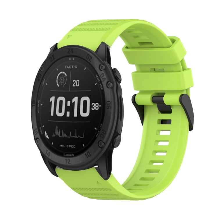 Bracelet de montre en silicone à texture horizontale de 26 mm avec outil de retrait, For Garmin Fenix 7X, For Garmin Fenix 7X Solar, For Garmin Tactix Delta, For Garmin Enduro, For Garmin Fenix 6X, For Garmin Fenix 6X Pro, For Garmin Fenix 6X Sapphire