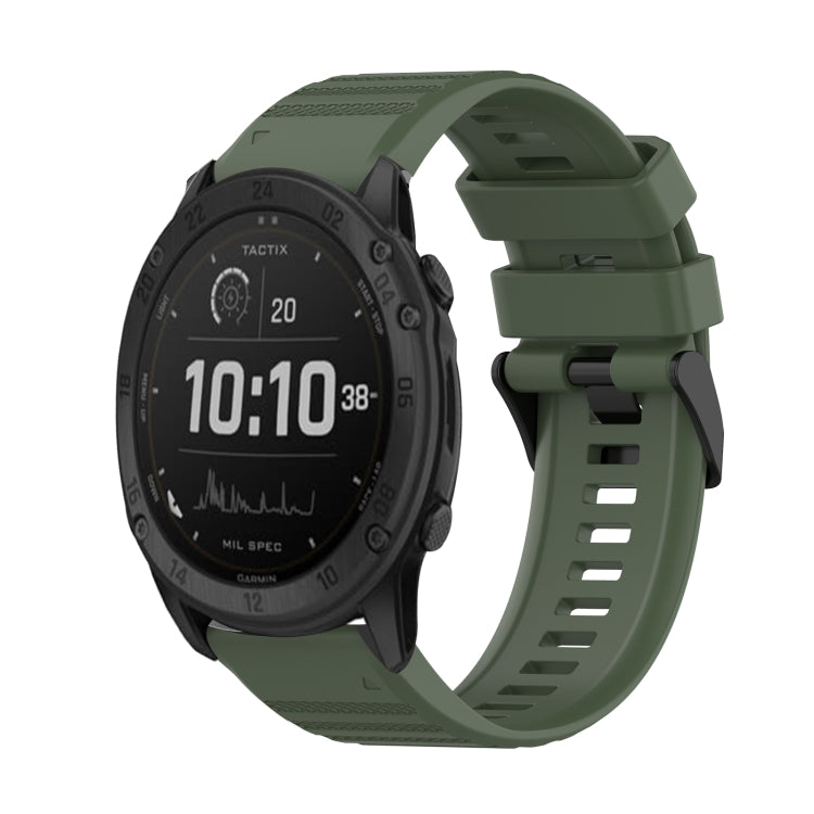 Bracelet de montre en silicone à texture horizontale de 26 mm avec outil de retrait, For Garmin Fenix 7X, For Garmin Fenix 7X Solar, For Garmin Tactix Delta, For Garmin Enduro, For Garmin Fenix 6X, For Garmin Fenix 6X Pro, For Garmin Fenix 6X Sapphire