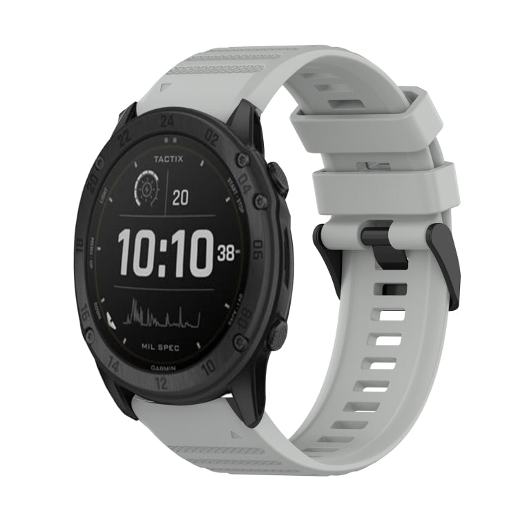Bracelet de montre en silicone à texture horizontale de 26 mm avec outil de retrait, For Garmin Fenix 7X, For Garmin Fenix 7X Solar, For Garmin Tactix Delta, For Garmin Enduro, For Garmin Fenix 6X, For Garmin Fenix 6X Pro, For Garmin Fenix 6X Sapphire