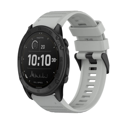 Bracelet de montre en silicone à texture horizontale de 26 mm avec outil de retrait, For Garmin Fenix 7X, For Garmin Fenix 7X Solar, For Garmin Tactix Delta, For Garmin Enduro, For Garmin Fenix 6X, For Garmin Fenix 6X Pro, For Garmin Fenix 6X Sapphire