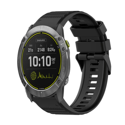 Bracelet de montre en silicone à texture horizontale de 26 mm avec outil de retrait, For Garmin Fenix 7X, For Garmin Fenix 7X Solar, For Garmin Tactix Delta, For Garmin Enduro, For Garmin Fenix 6X, For Garmin Fenix 6X Pro, For Garmin Fenix 6X Sapphire