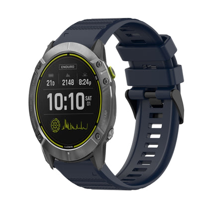 Bracelet de montre en silicone à texture horizontale de 26 mm avec outil de retrait, For Garmin Fenix 7X, For Garmin Fenix 7X Solar, For Garmin Tactix Delta, For Garmin Enduro, For Garmin Fenix 6X, For Garmin Fenix 6X Pro, For Garmin Fenix 6X Sapphire