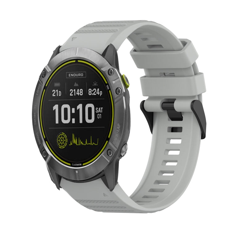 Bracelet de montre en silicone à texture horizontale de 26 mm avec outil de retrait, For Garmin Fenix 7X, For Garmin Fenix 7X Solar, For Garmin Tactix Delta, For Garmin Enduro, For Garmin Fenix 6X, For Garmin Fenix 6X Pro, For Garmin Fenix 6X Sapphire