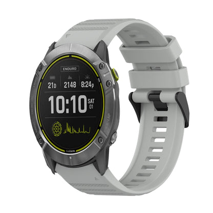Bracelet de montre en silicone à texture horizontale de 26 mm avec outil de retrait, For Garmin Fenix 7X, For Garmin Fenix 7X Solar, For Garmin Tactix Delta, For Garmin Enduro, For Garmin Fenix 6X, For Garmin Fenix 6X Pro, For Garmin Fenix 6X Sapphire