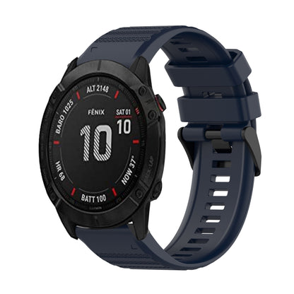 Bracelet de montre en silicone à texture horizontale de 26 mm avec outil de retrait, For Garmin Fenix 7X, For Garmin Fenix 7X Solar, For Garmin Tactix Delta, For Garmin Enduro, For Garmin Fenix 6X, For Garmin Fenix 6X Pro, For Garmin Fenix 6X Sapphire