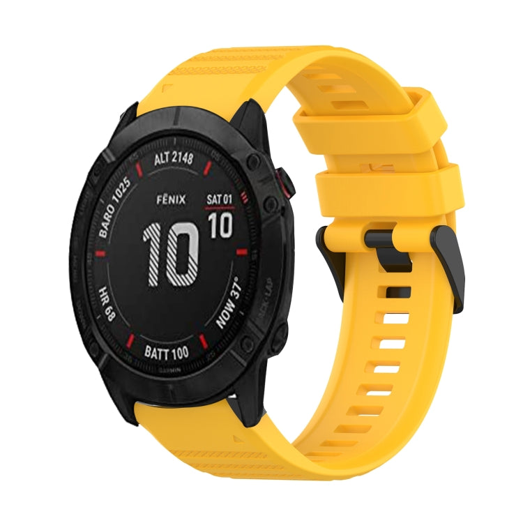 Bracelet de montre en silicone à texture horizontale de 26 mm avec outil de retrait, For Garmin Fenix 7X, For Garmin Fenix 7X Solar, For Garmin Tactix Delta, For Garmin Enduro, For Garmin Fenix 6X, For Garmin Fenix 6X Pro, For Garmin Fenix 6X Sapphire