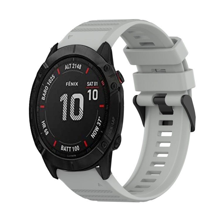 Bracelet de montre en silicone à texture horizontale de 26 mm avec outil de retrait, For Garmin Fenix 7X, For Garmin Fenix 7X Solar, For Garmin Tactix Delta, For Garmin Enduro, For Garmin Fenix 6X, For Garmin Fenix 6X Pro, For Garmin Fenix 6X Sapphire