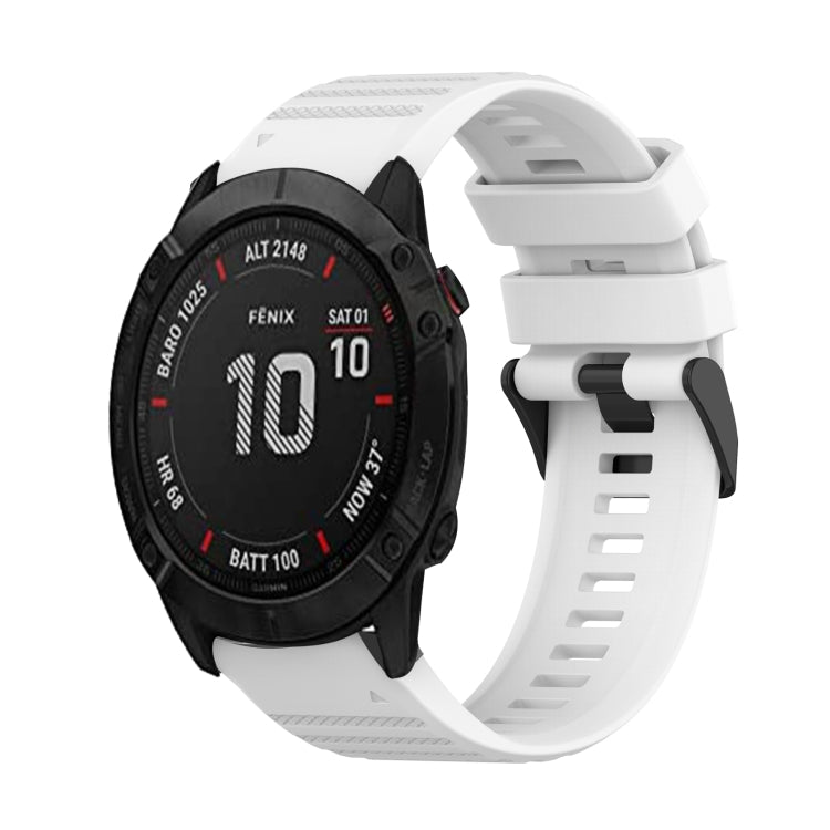 Bracelet de montre en silicone à texture horizontale de 26 mm avec outil de retrait, For Garmin Fenix 7X, For Garmin Fenix 7X Solar, For Garmin Tactix Delta, For Garmin Enduro, For Garmin Fenix 6X, For Garmin Fenix 6X Pro, For Garmin Fenix 6X Sapphire