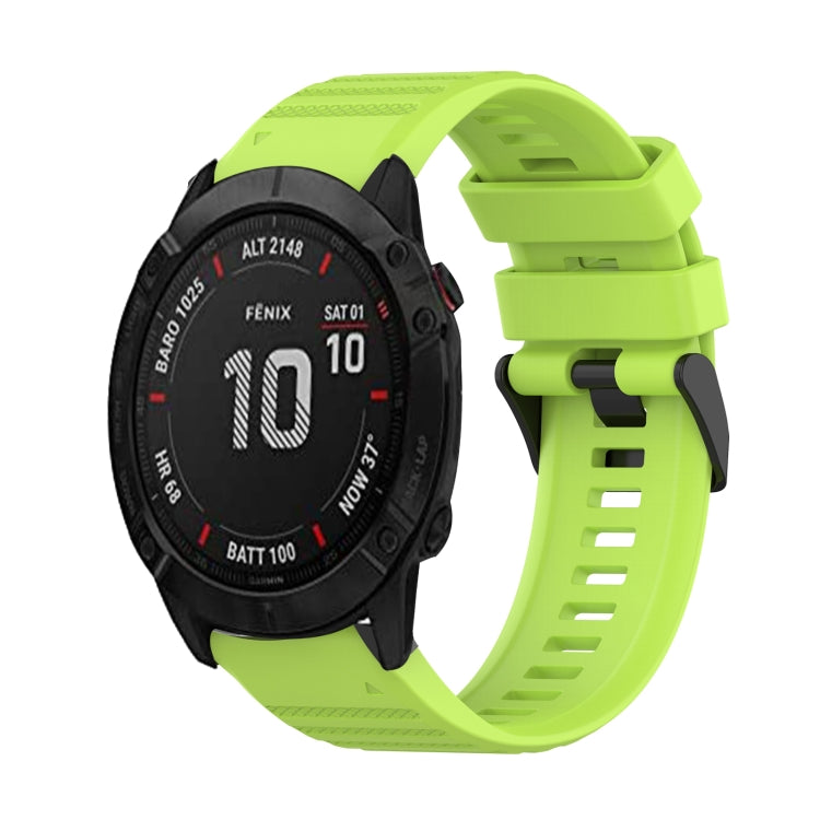 Bracelet de montre en silicone à texture horizontale de 26 mm avec outil de retrait, For Garmin Fenix 7X, For Garmin Fenix 7X Solar, For Garmin Tactix Delta, For Garmin Enduro, For Garmin Fenix 6X, For Garmin Fenix 6X Pro, For Garmin Fenix 6X Sapphire