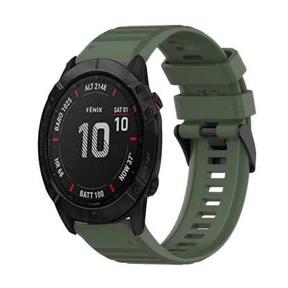 Bracelet de montre en silicone à texture horizontale de 26 mm avec outil de retrait, For Garmin Fenix 7X, For Garmin Fenix 7X Solar, For Garmin Tactix Delta, For Garmin Enduro, For Garmin Fenix 6X, For Garmin Fenix 6X Pro, For Garmin Fenix 6X Sapphire