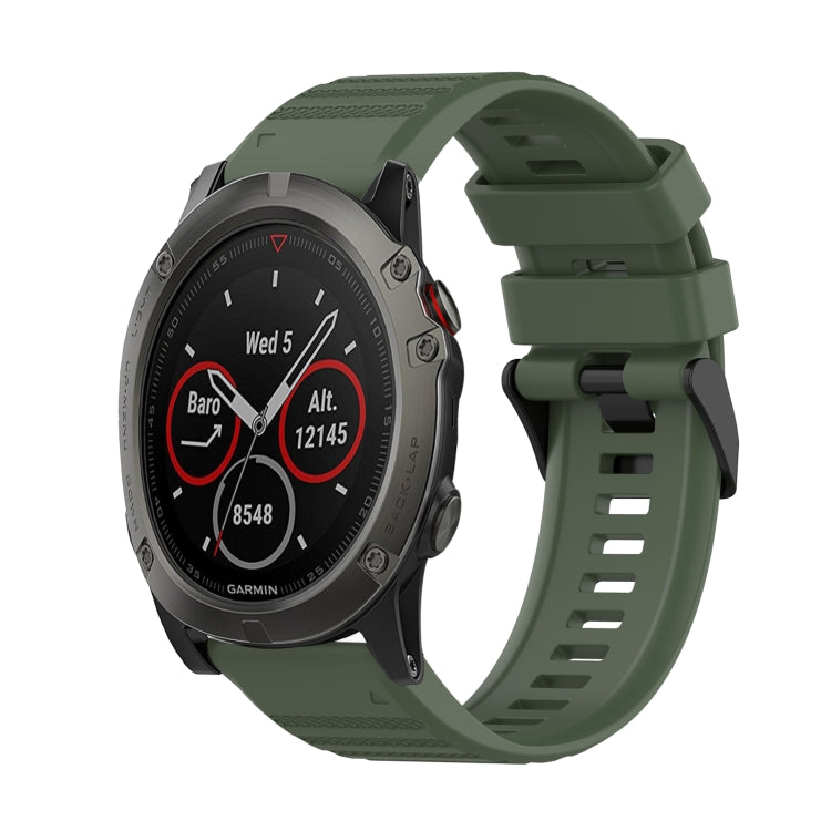 Bracelet de montre en silicone à texture horizontale de 26 mm avec outil de retrait, For Garmin Fenix 5X Sapphire, For Garmin Fenix 5X Plus, For Garmin Fenix 3, For Garmin Fenix 3 HR, For Garmin Fenix 3 Sapphire, For Garmin Descent MK 2                ...