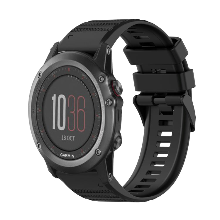 Bracelet de montre en silicone à texture horizontale de 26 mm avec outil de retrait, For Garmin Fenix 5X Sapphire, For Garmin Fenix 5X Plus, For Garmin Fenix 3, For Garmin Fenix 3 HR, For Garmin Fenix 3 Sapphire, For Garmin Descent MK 2                ...