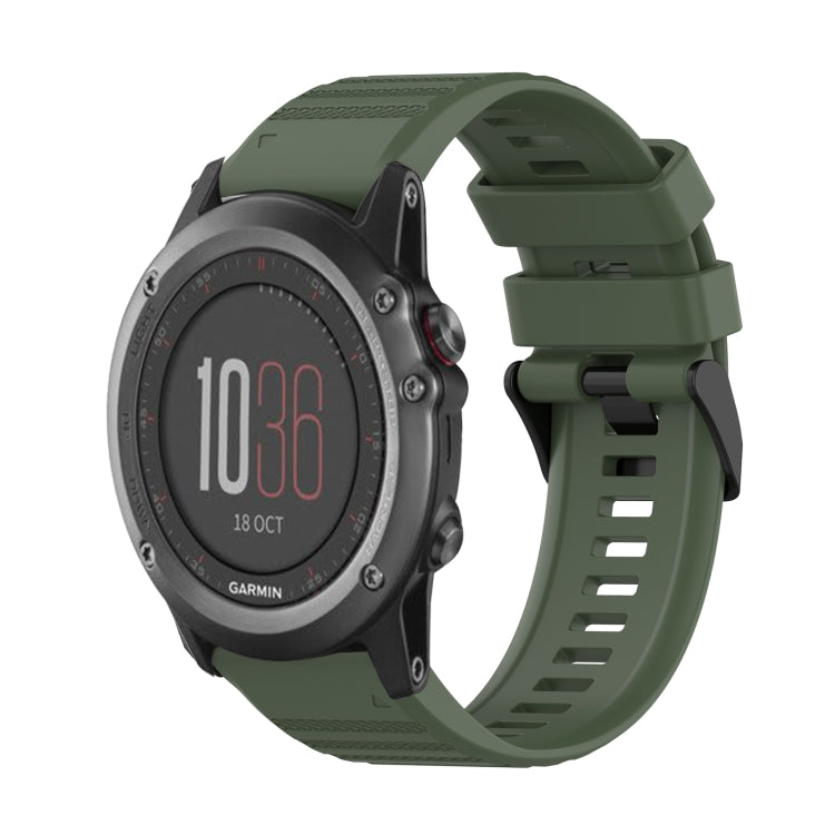 Bracelet de montre en silicone à texture horizontale de 26 mm avec outil de retrait, For Garmin Fenix 5X Sapphire, For Garmin Fenix 5X Plus, For Garmin Fenix 3, For Garmin Fenix 3 HR, For Garmin Fenix 3 Sapphire, For Garmin Descent MK 2                ...