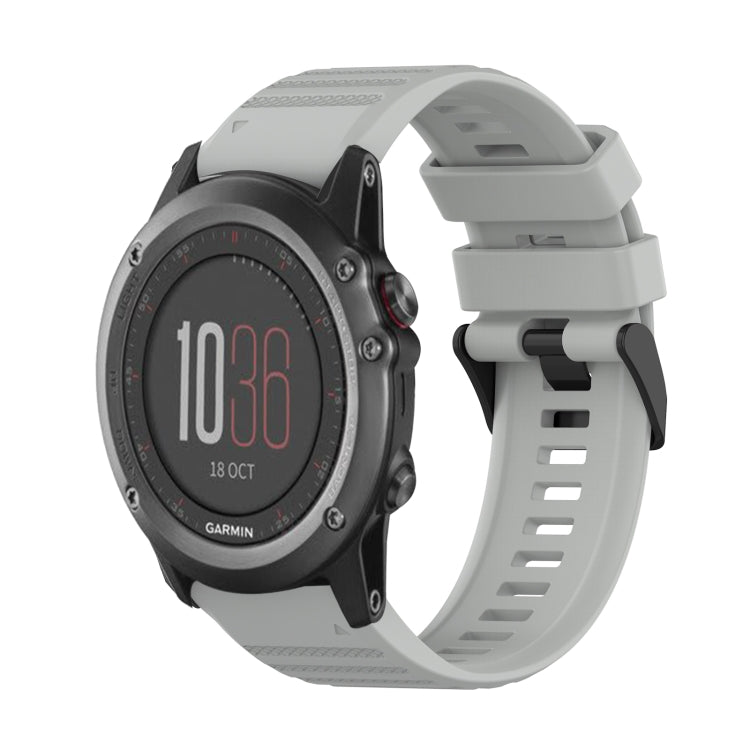 Bracelet de montre en silicone à texture horizontale de 26 mm avec outil de retrait, For Garmin Fenix 5X Sapphire, For Garmin Fenix 5X Plus, For Garmin Fenix 3, For Garmin Fenix 3 HR, For Garmin Fenix 3 Sapphire, For Garmin Descent MK 2                ...