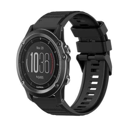 Bracelet de montre en silicone à texture horizontale de 26 mm avec outil de retrait, For Garmin Fenix 5X Sapphire, For Garmin Fenix 5X Plus, For Garmin Fenix 3, For Garmin Fenix 3 HR, For Garmin Fenix 3 Sapphire, For Garmin Descent MK 2                ...