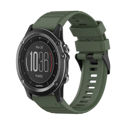 Bracelet de montre en silicone à texture horizontale de 26 mm avec outil de retrait, For Garmin Fenix 5X Sapphire, For Garmin Fenix 5X Plus, For Garmin Fenix 3, For Garmin Fenix 3 HR, For Garmin Fenix 3 Sapphire, For Garmin Descent MK 2                ...
