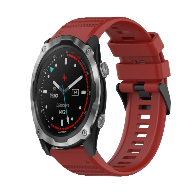 Bracelet de montre en silicone à texture horizontale de 26 mm avec outil de retrait, For Garmin Fenix 5X Sapphire, For Garmin Fenix 5X Plus, For Garmin Fenix 3, For Garmin Fenix 3 HR, For Garmin Fenix 3 Sapphire, For Garmin Descent MK 2                ...