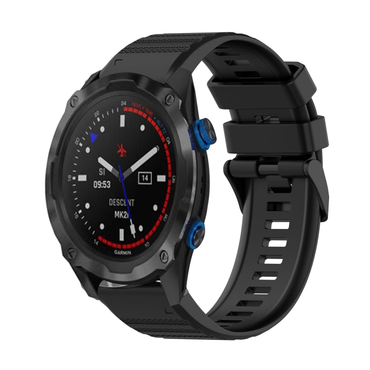 Bracelet de montre en silicone à texture horizontale de 26 mm avec outil de retrait, For Garmin Fenix 5X Sapphire, For Garmin Fenix 5X Plus, For Garmin Fenix 3, For Garmin Fenix 3 HR, For Garmin Fenix 3 Sapphire, For Garmin Descent MK 2                ...