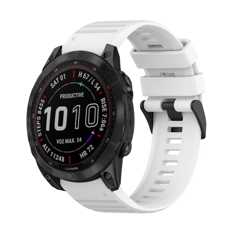 Bracelet de montre en silicone à texture horizontale de 22 mm avec outil de retrait, For Garmin Fenix 7, For Garmin Fenix 7 Solar, For Garmin Fenix 7 Sapphire Solar, For Garmin Epix Gen 2, For Garmin Approach S62, For Garmin Fenix 6 GPS                ...