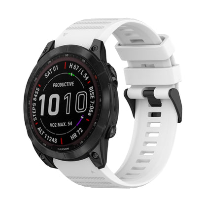 Bracelet de montre en silicone à texture horizontale de 22 mm avec outil de retrait, For Garmin Fenix 7, For Garmin Fenix 7 Solar, For Garmin Fenix 7 Sapphire Solar, For Garmin Epix Gen 2, For Garmin Approach S62, For Garmin Fenix 6 GPS                ...