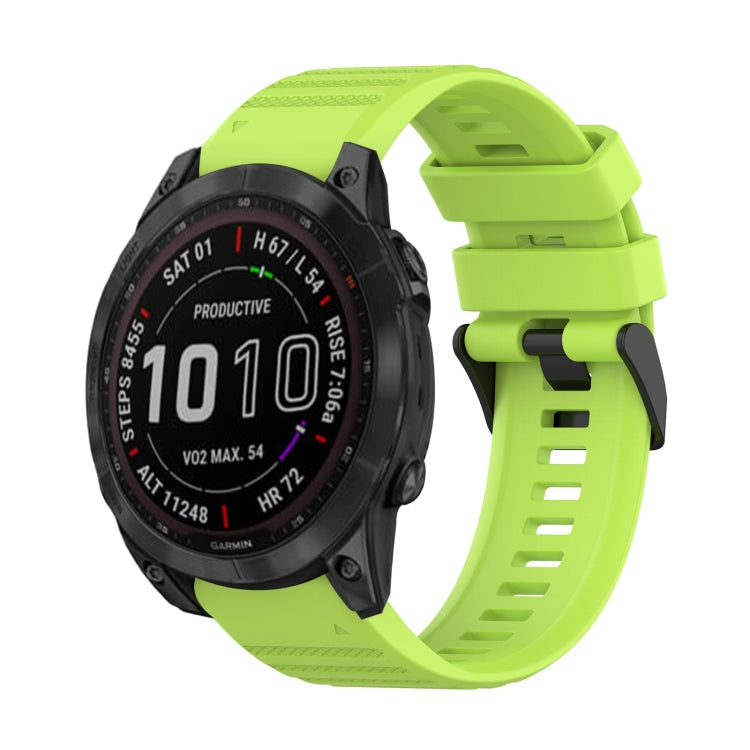 Bracelet de montre en silicone à texture horizontale de 22 mm avec outil de retrait, For Garmin Fenix 7, For Garmin Fenix 7 Solar, For Garmin Fenix 7 Sapphire Solar, For Garmin Epix Gen 2, For Garmin Approach S62, For Garmin Fenix 6 GPS                ...