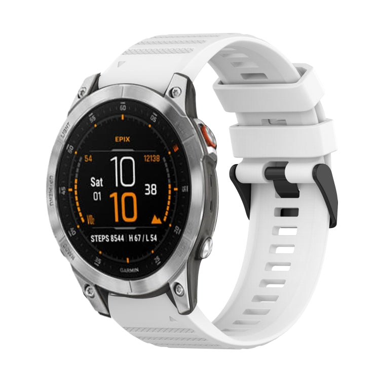 Bracelet de montre en silicone à texture horizontale de 22 mm avec outil de retrait, For Garmin Fenix 7, For Garmin Fenix 7 Solar, For Garmin Fenix 7 Sapphire Solar, For Garmin Epix Gen 2, For Garmin Approach S62, For Garmin Fenix 6 GPS                ...