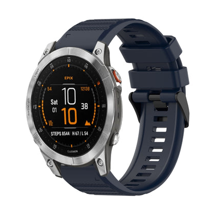 Bracelet de montre en silicone à texture horizontale de 22 mm avec outil de retrait, For Garmin Fenix 7, For Garmin Fenix 7 Solar, For Garmin Fenix 7 Sapphire Solar, For Garmin Epix Gen 2, For Garmin Approach S62, For Garmin Fenix 6 GPS                ...