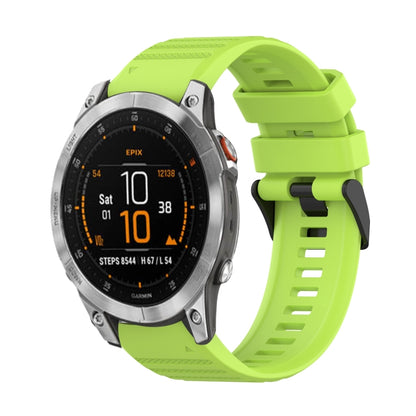 Bracelet de montre en silicone à texture horizontale de 22 mm avec outil de retrait, For Garmin Fenix 7, For Garmin Fenix 7 Solar, For Garmin Fenix 7 Sapphire Solar, For Garmin Epix Gen 2, For Garmin Approach S62, For Garmin Fenix 6 GPS                ...