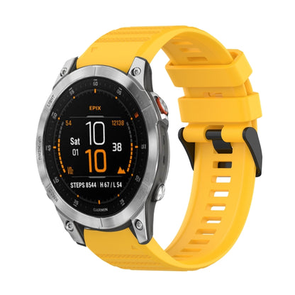 Bracelet de montre en silicone à texture horizontale de 22 mm avec outil de retrait, For Garmin Fenix 7, For Garmin Fenix 7 Solar, For Garmin Fenix 7 Sapphire Solar, For Garmin Epix Gen 2, For Garmin Approach S62, For Garmin Fenix 6 GPS                ...
