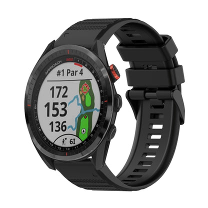 Bracelet de montre en silicone à texture horizontale de 22 mm avec outil de retrait, For Garmin Fenix 7, For Garmin Fenix 7 Solar, For Garmin Fenix 7 Sapphire Solar, For Garmin Epix Gen 2, For Garmin Approach S62, For Garmin Fenix 6 GPS                ...
