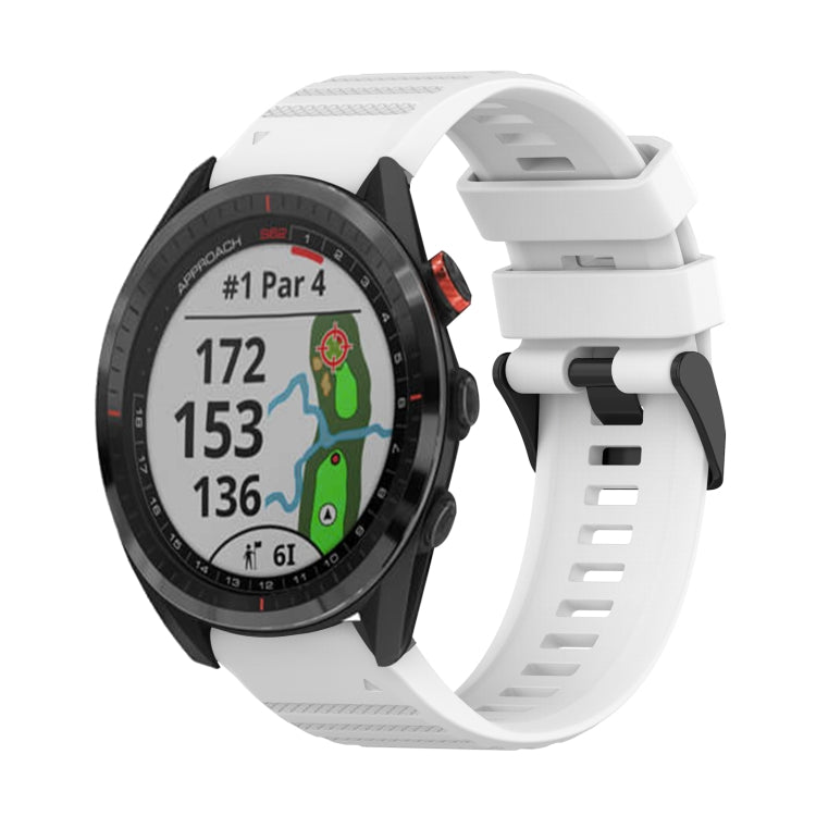 Bracelet de montre en silicone à texture horizontale de 22 mm avec outil de retrait, For Garmin Fenix 7, For Garmin Fenix 7 Solar, For Garmin Fenix 7 Sapphire Solar, For Garmin Epix Gen 2, For Garmin Approach S62, For Garmin Fenix 6 GPS                ...