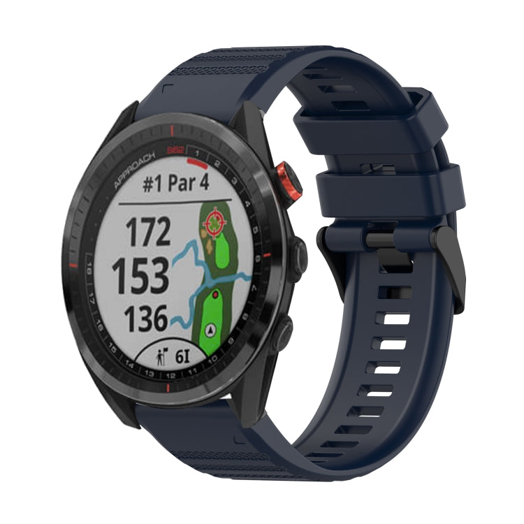 Bracelet de montre en silicone à texture horizontale de 22 mm avec outil de retrait, For Garmin Fenix 7, For Garmin Fenix 7 Solar, For Garmin Fenix 7 Sapphire Solar, For Garmin Epix Gen 2, For Garmin Approach S62, For Garmin Fenix 6 GPS                ...