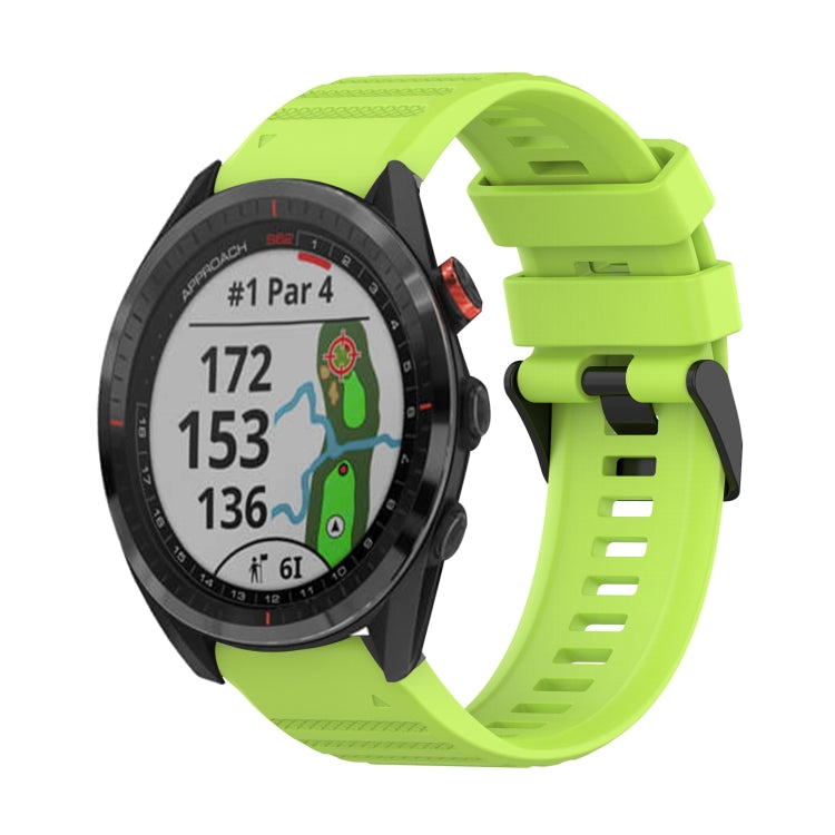 Bracelet de montre en silicone à texture horizontale de 22 mm avec outil de retrait, For Garmin Fenix 7, For Garmin Fenix 7 Solar, For Garmin Fenix 7 Sapphire Solar, For Garmin Epix Gen 2, For Garmin Approach S62, For Garmin Fenix 6 GPS                ...