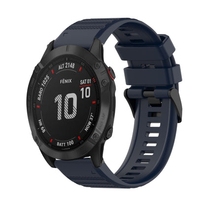 Bracelet de montre en silicone à texture horizontale de 22 mm avec outil de retrait, For Garmin Fenix 7, For Garmin Fenix 7 Solar, For Garmin Fenix 7 Sapphire Solar, For Garmin Epix Gen 2, For Garmin Approach S62, For Garmin Fenix 6 GPS                ...