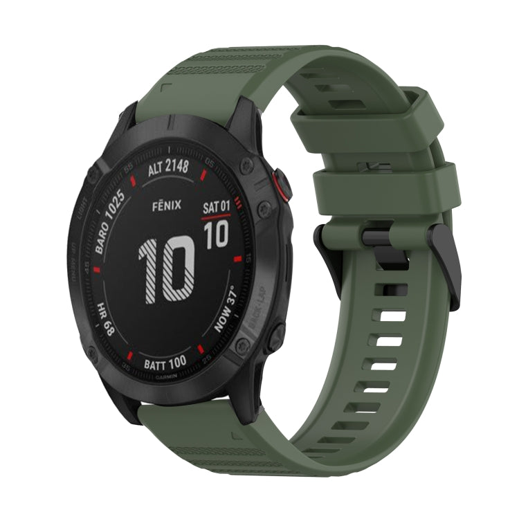 Bracelet de montre en silicone à texture horizontale de 22 mm avec outil de retrait, For Garmin Fenix 7, For Garmin Fenix 7 Solar, For Garmin Fenix 7 Sapphire Solar, For Garmin Epix Gen 2, For Garmin Approach S62, For Garmin Fenix 6 GPS                ...
