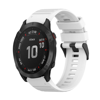 Bracelet de montre en silicone à texture horizontale de 22 mm avec outil de retrait, For Garmin Fenix 6 Sapphire GPS, For Garmin Fenix 5, For Garmin Fenix 5 Plus, For Garmin Quatix 5, For Garmin Quatix 5 Sapphire, For Garmin Forerunner 955             ...