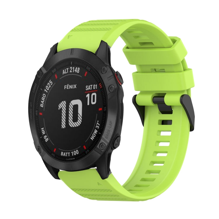 Bracelet de montre en silicone à texture horizontale de 22 mm avec outil de retrait, For Garmin Fenix 6 Sapphire GPS, For Garmin Fenix 5, For Garmin Fenix 5 Plus, For Garmin Quatix 5, For Garmin Quatix 5 Sapphire, For Garmin Forerunner 955             ...