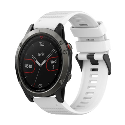 Bracelet de montre en silicone à texture horizontale de 22 mm avec outil de retrait, For Garmin Fenix 6 Sapphire GPS, For Garmin Fenix 5, For Garmin Fenix 5 Plus, For Garmin Quatix 5, For Garmin Quatix 5 Sapphire, For Garmin Forerunner 955             ...
