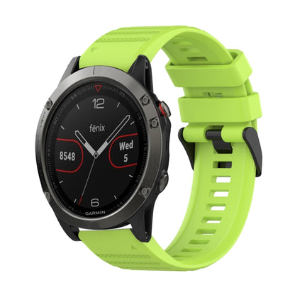 Bracelet de montre en silicone à texture horizontale de 22 mm avec outil de retrait, For Garmin Fenix 6 Sapphire GPS, For Garmin Fenix 5, For Garmin Fenix 5 Plus, For Garmin Quatix 5, For Garmin Quatix 5 Sapphire, For Garmin Forerunner 955             ...