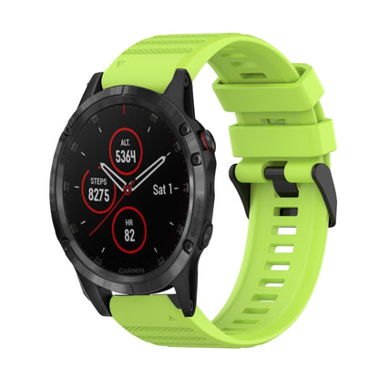 Bracelet de montre en silicone à texture horizontale de 22 mm avec outil de retrait, For Garmin Fenix 6 Sapphire GPS, For Garmin Fenix 5, For Garmin Fenix 5 Plus, For Garmin Quatix 5, For Garmin Quatix 5 Sapphire, For Garmin Forerunner 955             ...