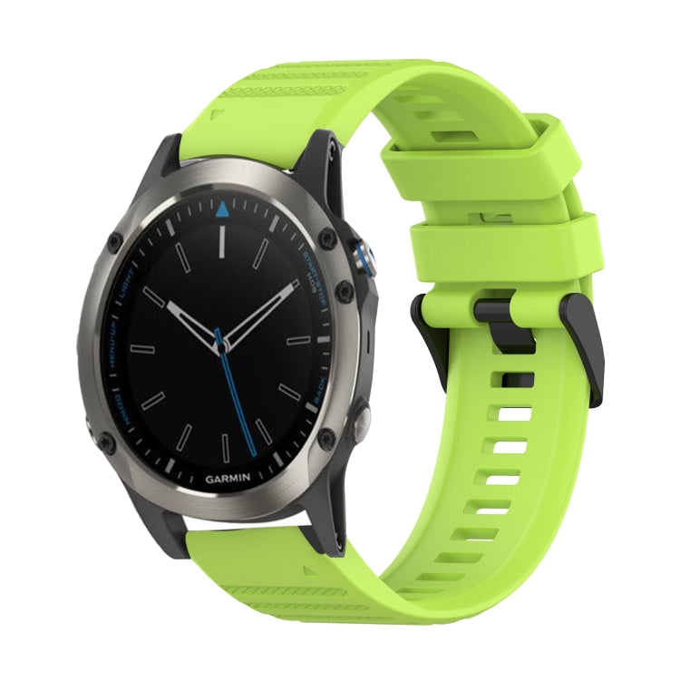 Bracelet de montre en silicone à texture horizontale de 22 mm avec outil de retrait, For Garmin Fenix 6 Sapphire GPS, For Garmin Fenix 5, For Garmin Fenix 5 Plus, For Garmin Quatix 5, For Garmin Quatix 5 Sapphire, For Garmin Forerunner 955             ...