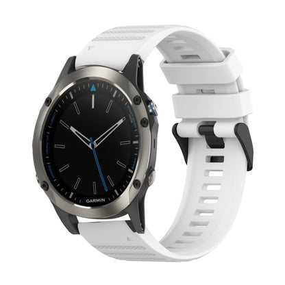 Bracelet de montre en silicone à texture horizontale de 22 mm avec outil de retrait, For Garmin Fenix 6 Sapphire GPS, For Garmin Fenix 5, For Garmin Fenix 5 Plus, For Garmin Quatix 5, For Garmin Quatix 5 Sapphire, For Garmin Forerunner 955             ...