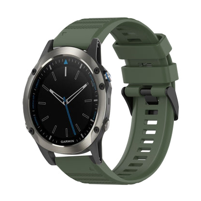 Bracelet de montre en silicone à texture horizontale de 22 mm avec outil de retrait, For Garmin Fenix 6 Sapphire GPS, For Garmin Fenix 5, For Garmin Fenix 5 Plus, For Garmin Quatix 5, For Garmin Quatix 5 Sapphire, For Garmin Forerunner 955             ...